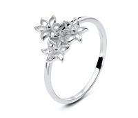 Vintage Flora Silver Ring NSR-3212